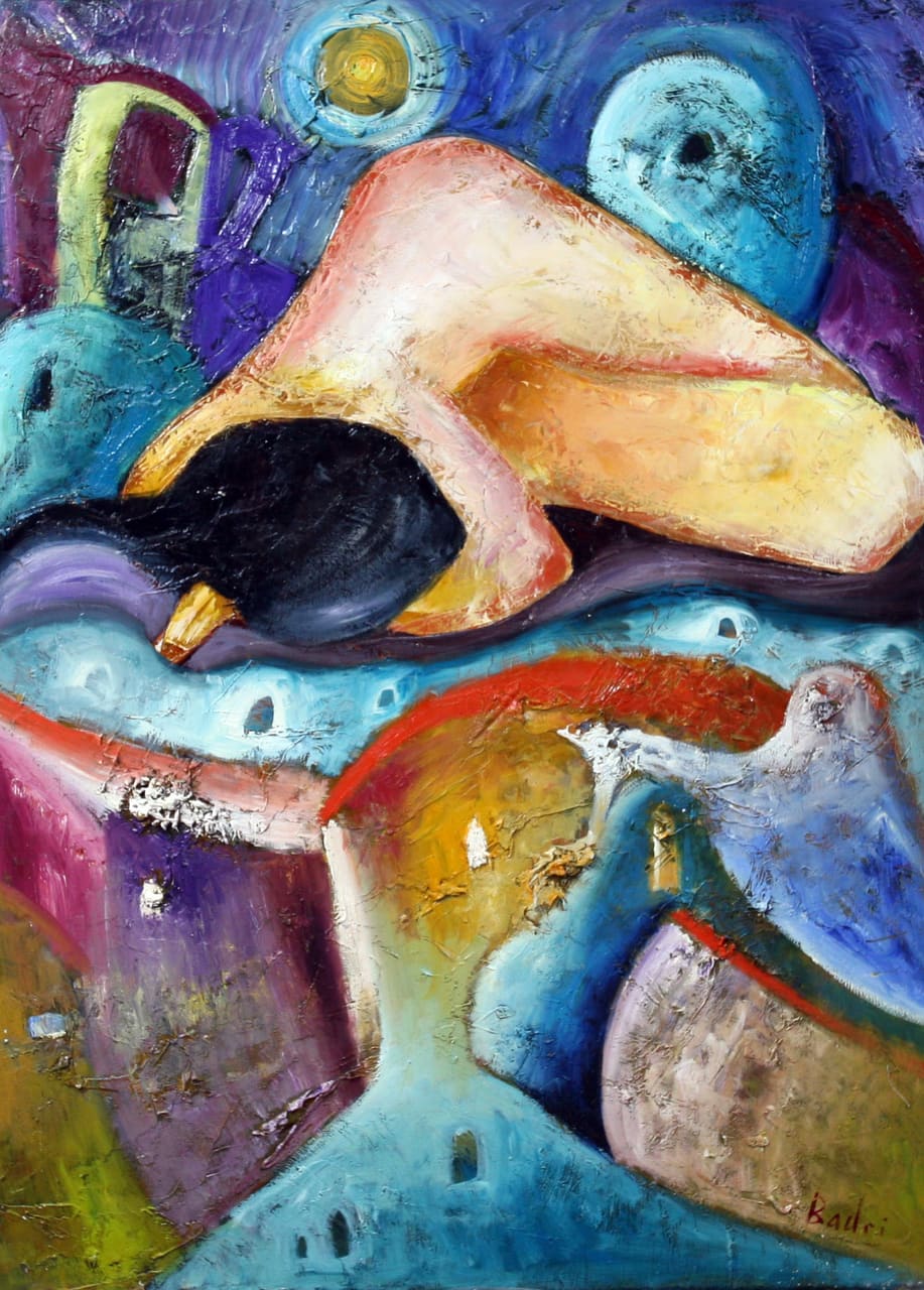 Sleeping nude — Badri Margishvili